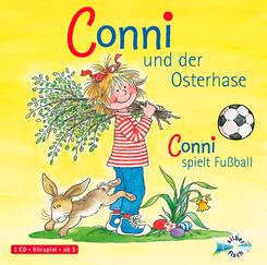Conni und der Osterhase / Conni spielt Fu&szlig;ball,1 Audio-CD
