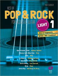 Best of Pop & Rock for Acoustic Guitar light 1.Vol.1