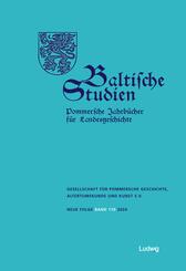 Baltische Studien, Pommersche Jahrb&uuml;cher f&uuml;r Landesgeschichte. Band 110 NF