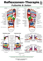 Reflexzonen-Therapie Poster - Fußsohle & Seiten DIN A2