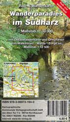 KKV Rad- und Wanderkarte Wanderparadies im S&uuml;dharz