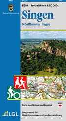 Topographische Freizeitkarte Baden-Württemberg Singen