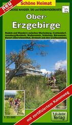 Gro&szlig;e Wander-, Ski- und Radwanderkarte Obererzgebirge