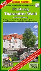 Doktor Barthel Karte Freiberg, Tharandter Wald und Umgebung