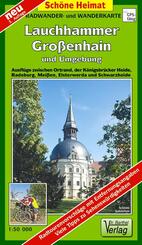 Radwander- und Wanderkarte Lauchhammer, Gro&szlig;enhain und Umgebung