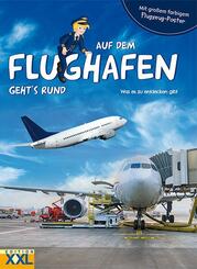 Auf dem Flughafen geht's rund, m. Flugzeug-Poster