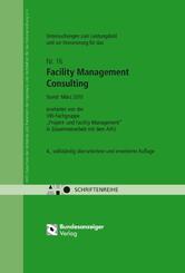 Untersuchungen zum Leistungsbild und zur Honorierung f&uuml;r das Facility Management Consulting - Nr.16