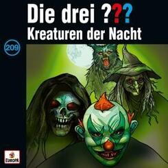 Die drei ??? - Kreaturen der Nacht.Tl.209,1 Audio-CD