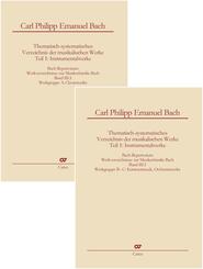 Bach-Repertorium Band III.1: Carl Philipp Emanuel Bach, m. 1 Buch