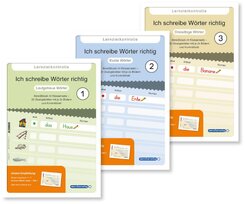 Ich schreibe W&ouml;rter richtig - 3 Lernzielkontrollen - Lautgetreue / Kurze / Dreisilbige W&ouml;rter