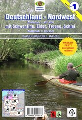 Wassersport-Wanderkarte / Deutschland Nordwest für Kanu- und Rudersport