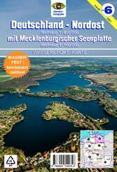 Wassersport-Wanderkarte / Deutschland Nordost f&uuml;r Kanu- und Rudersport