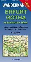 Wanderkarte Erfurt-Gotha, Fahner H&ouml;he