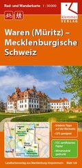 Waren (Müritz)  Mecklenburgische Schweiz 1 : 50 000 Rad- und Wanderkarte