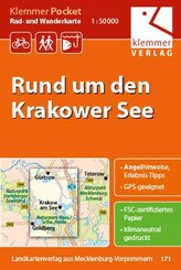 Klemmer Pocket Rad- und Wanderkarte Rund um den Krakower See 1 : 50 000