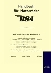 Handbuch f&uuml;r BSA-Motorr&auml;der (1956)