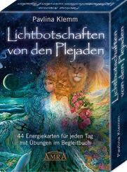 Lichtbotschaften von den Plejaden - das Kartenset: 44 Energiekarten f&uuml;r jeden Tag mit &Uuml;bungen im Begleitbuch, m. 1 Buch, 44 Teile