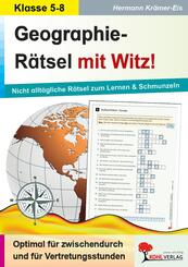 Geographie-R&auml;tsel mit Witz!, 5.-8. Schuljahr