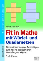 Fit in Mathe mit W&uuml;rfel- und Quadernetzen