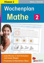Wochenplan Mathe, Klasse 2