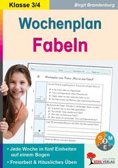 Wochenplan Fabeln 3/4