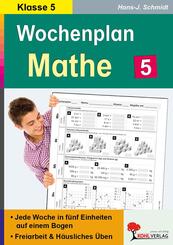 Wochenplan Mathe, 5. Schuljahr