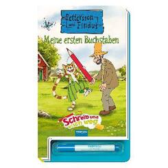 Pettersson & Findus, Schreib und wisch weg - Meine ersten Buchstaben, m. Stift