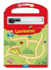 Schreib und wisch weg - Labyrinthe, m. Stift