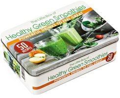 Grüne Smoothies Box - Metalldose mit 52 Rezeptkarten (englischsprachig)