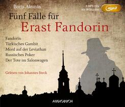 F&uuml;nf F&auml;lle f&uuml;r Erast Fandorin,5 Audio-CD, 5 MP3