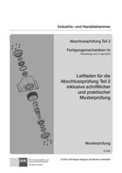 PAL-Musteraufgabensatz - Abschlusspr&uuml;fung Teil 2 - Fertigungsmechaniker/-in (M 0596)