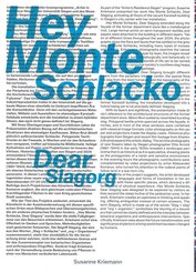 Susanne Kriemann: Hey Monte Schlacko / Dear Slagorg