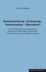 Demokratisierung - Erneuerung - Transformation - &Uuml;bernahme?