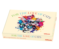 Kunstkartenbox - For the Love of Cats (24 Postkarten)
