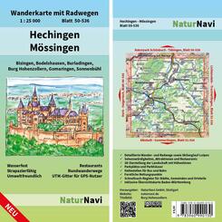 NaturNavi Wanderkarte mit Radwegen Hechingen - Mössingen