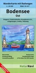 NaturNavi Wanderkarte mit Radwegen Bodensee Ost