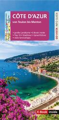 GO VISTA: Reisef&uuml;hrer C&ocirc;te d'Azur, m. 1 Karte