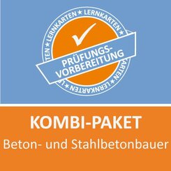 AzubiShop24.de Kombi-Paket Beton- und Stahlbetonbauer Lernkarten