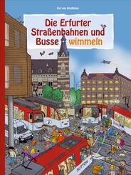 Die Erfurter Stra&szlig;enbahnen und Busse wimmeln