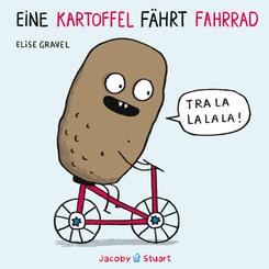 Eine Kartoffel f&auml;hrt Fahrrad