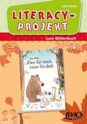 Literacy-Projekt zum Kinderbuch Zwei f&uuml;r mich, einer f&uuml;r dich