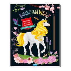 Tr&ouml;tsch Kratzbuch Einhornwelt Kritzel- und Ausmalspa&szlig;