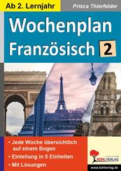 Wochenplan Franz&ouml;sisch / ab 2. Lernjahr