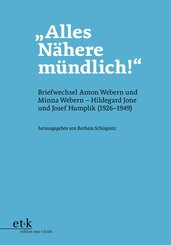 "Alles N&auml;here m&uuml;ndlich!"