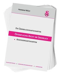 &Uuml;berblickskarteikarten Assessor: &Ouml;ffentliches Recht im &Uuml;berblick