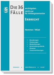 Die 36 wichtigsten F&auml;lle Erbrecht