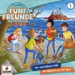 F&uuml;nf Freunde JUNIOR - Der unsichtbare Dieb/Den R&auml;ubern auf der Spur,1 Audio-CD (Longplay)