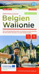 ADFC-Radtourenkarte BEL 2 Belgien Wallonie,1:150.000, reiß- und wetterfest, GPS-Tracks Download - E-Bike geeignet