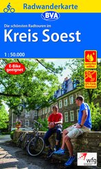 Radwanderkarte BVA Die schönsten Radtouren im Kreis Soest 1:50.000, reiß- und wetterfest, GPS-Tracks Download