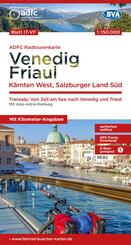 BVA ADFC Radtourenkarte Venedig, Friaul - K&auml;rnten West, Salzburger Land S&uuml;d, 1:150.000